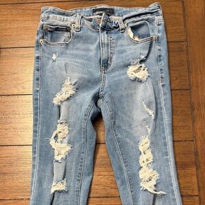 Distressed Blue Women's Jeans